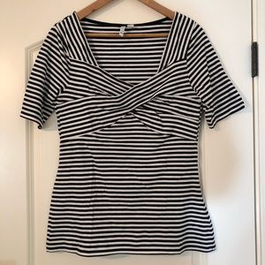 Black/white striped shirt